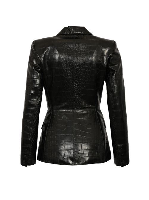 Giacca effetto pelle con stampa cocco Elisabetta Franchi | GI19158E2110